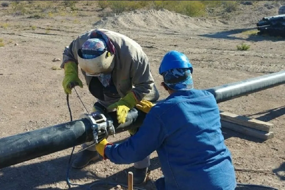 Retomaron la obra del Gasoducto de la Línea Sur