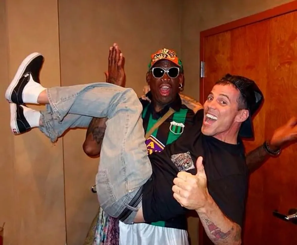 Rodman es hincha de Nueva Chicago