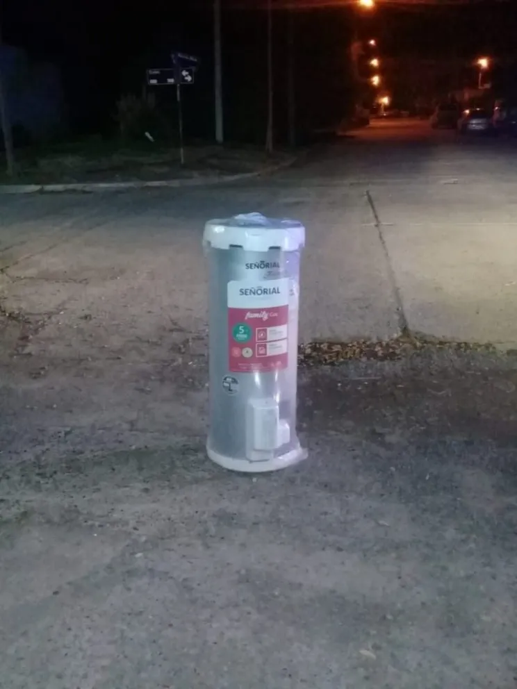 Detenido por robarse un termotanque de una obra