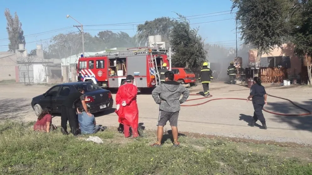Principio de incendio en las 150 Viviendas