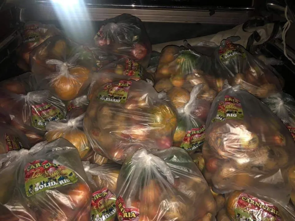 Carnicería viedmense colabora con módulos alimentarios
