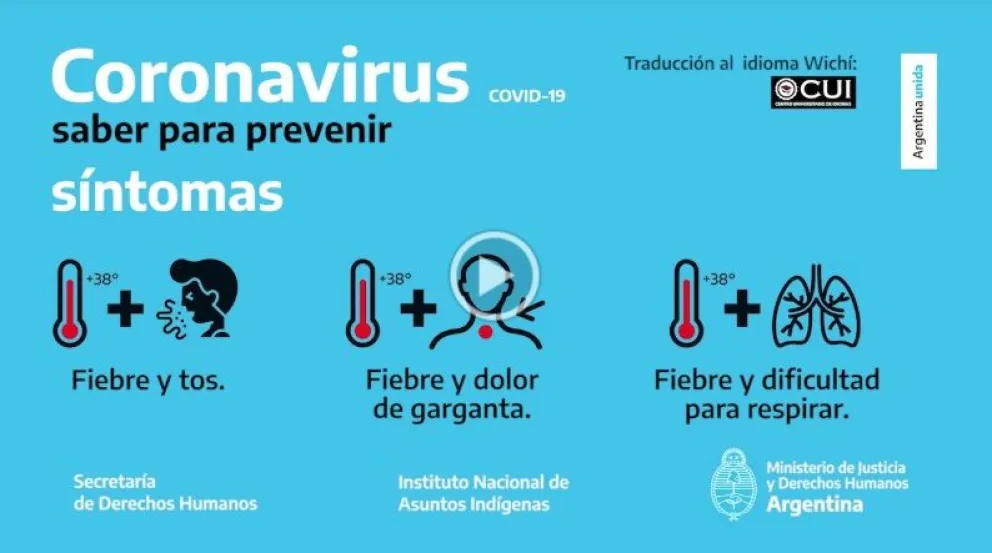 El INAI de Odarda dispuso cuidados del COVID en idiomas indígenas