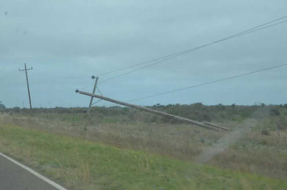 El día después del temporal en El Cóndor