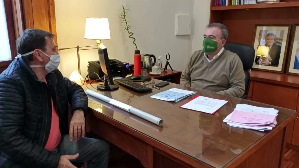 El presidente del Parque Industrial se reunió con Pesatti