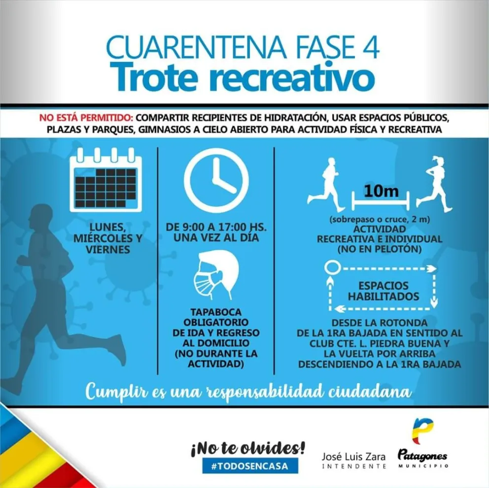 Día de trote recreativo en el Distrito de Patagones