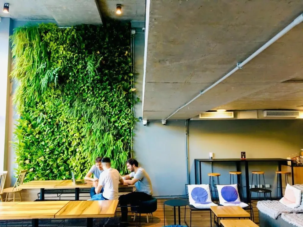 Un jardín vertical lleva la naturaleza a nuestro entorno