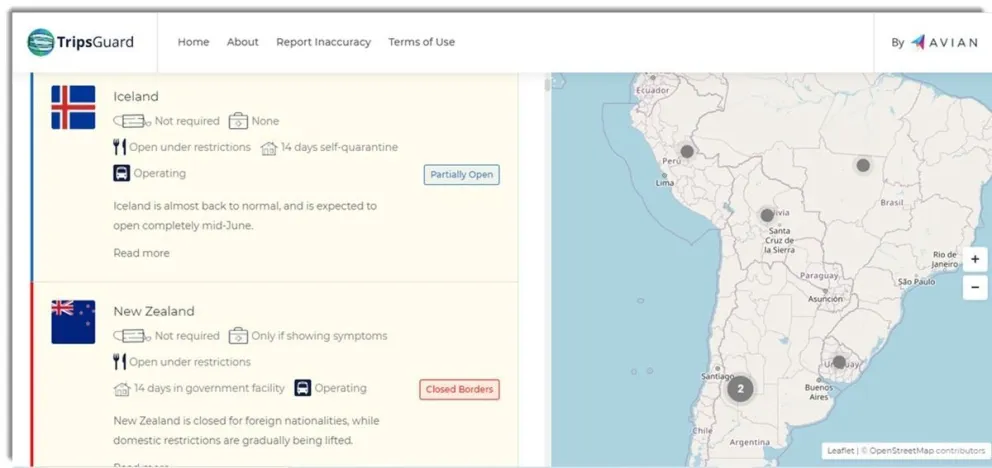 Una web para conocer las restricciones por país ante el Covid19