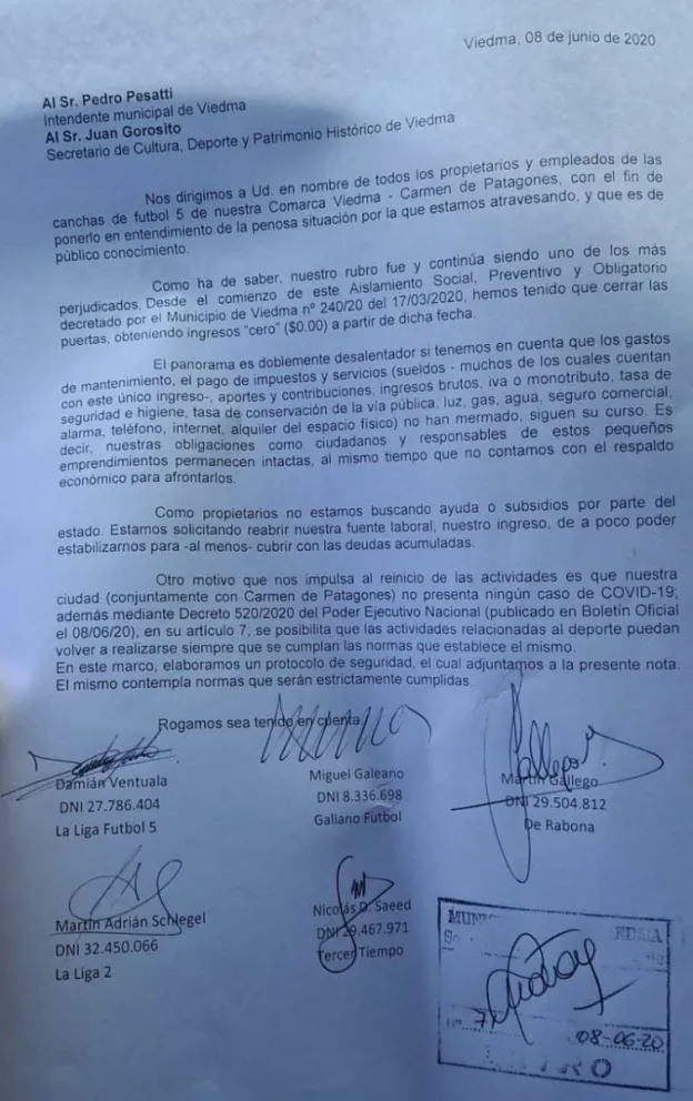 “No estamos buscando ayuda o subsidios”