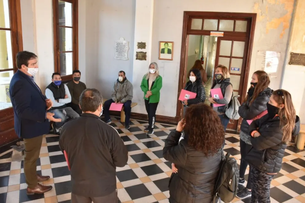 Gimnasios habilitados en el ejido de San Antonio
