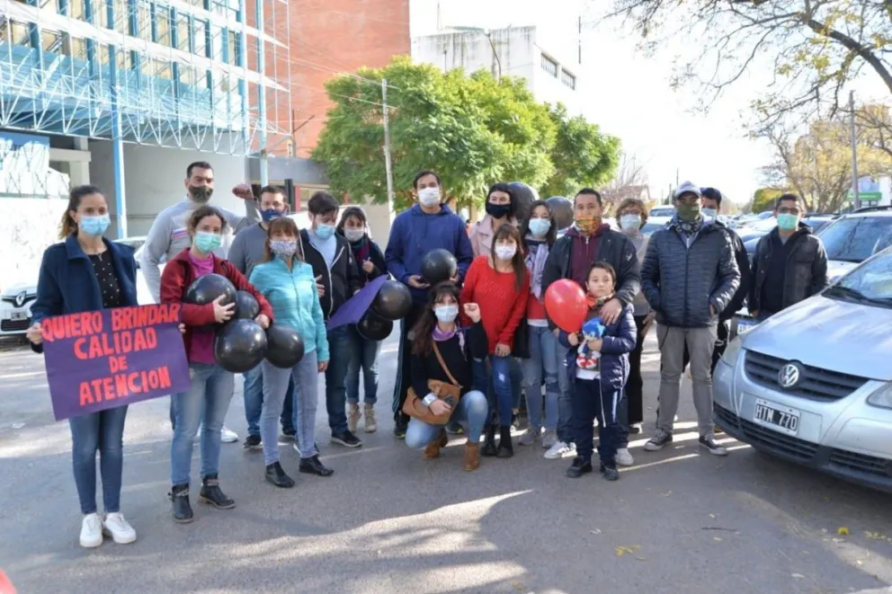 Odontólogos protestaron en Viedma