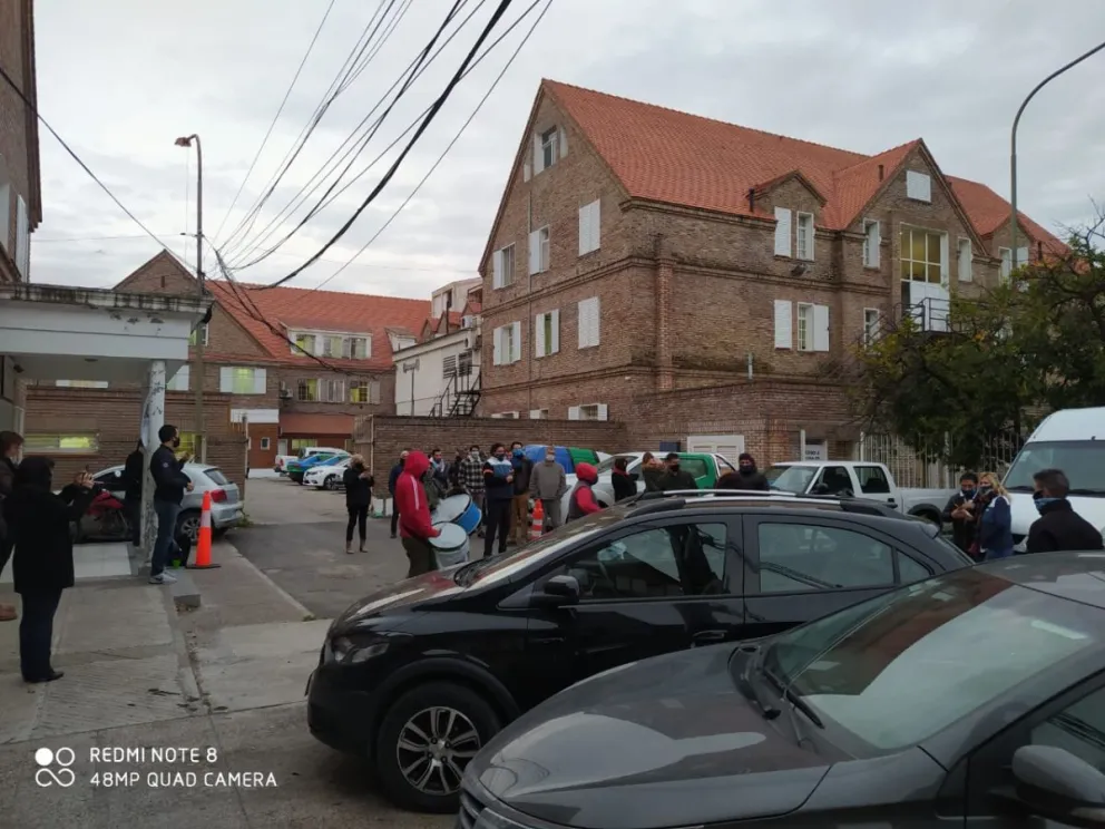 Manifestación de trabajadores del Registro de la Propiedad