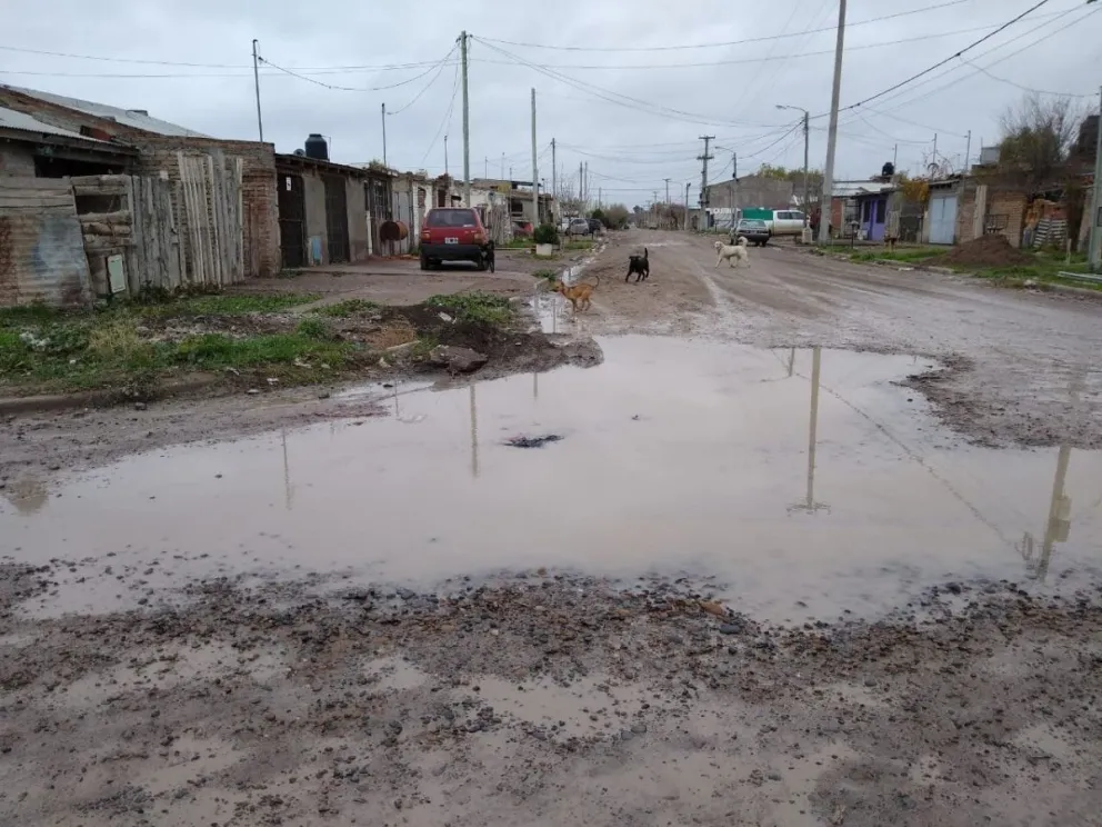 La lluvia en Viedma y Patagones y los problemas de siempre