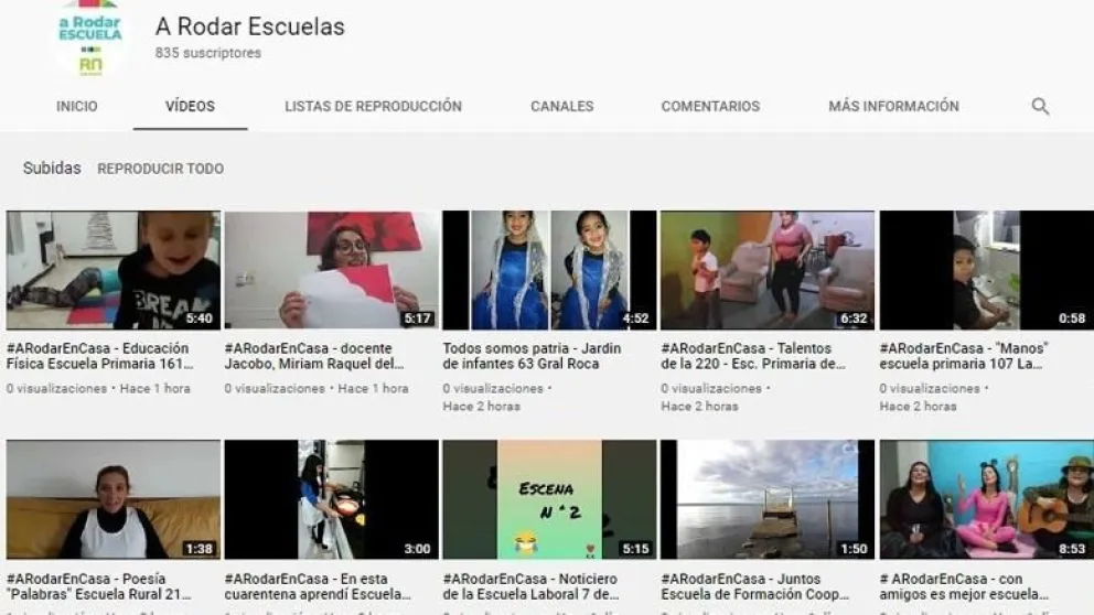 Educación: presentaron más de 300 vídeos para "A Rodar en Casa"