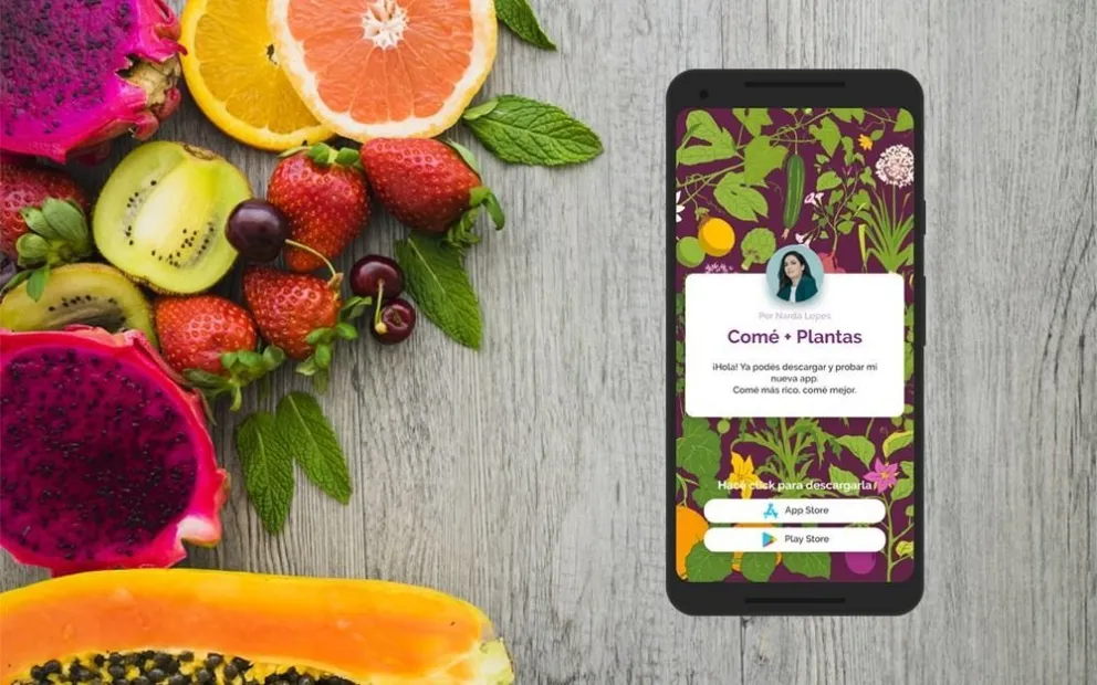 Comé+Plantas: la App con Inteligencia Artificial de Narda Lepes