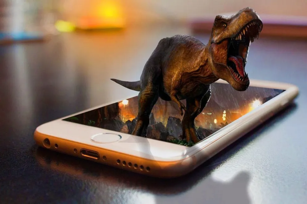 Con realidad aumentada trae dinosaurios del móvil a tu casa