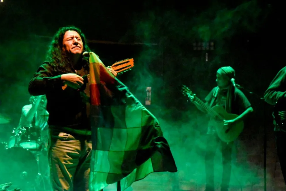 Samponia Martínez le puso música a la noche del sábado