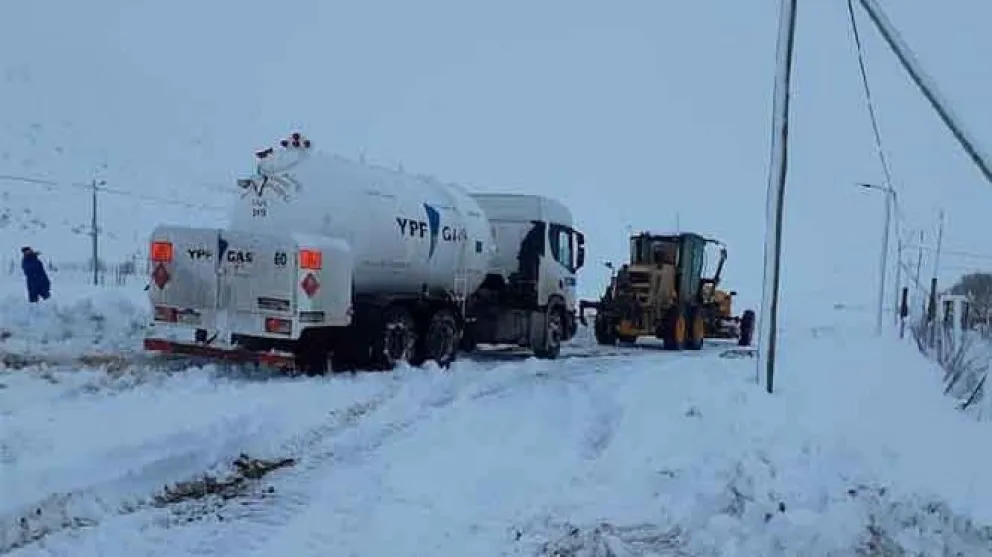 El temporal de nieve demora la distribución de garrafas de gas en la provincia