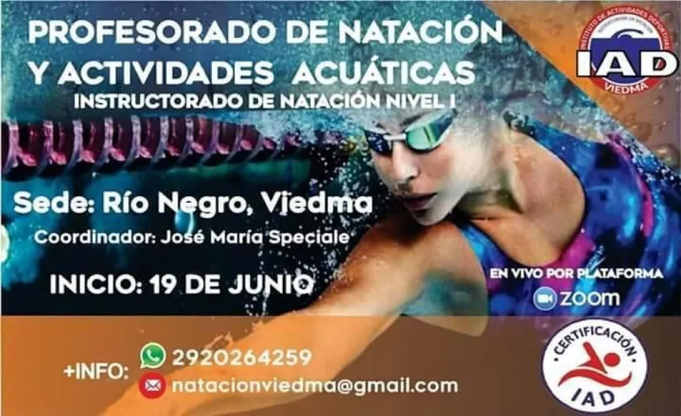 El Instructorado de Natación IAD fue distinguido