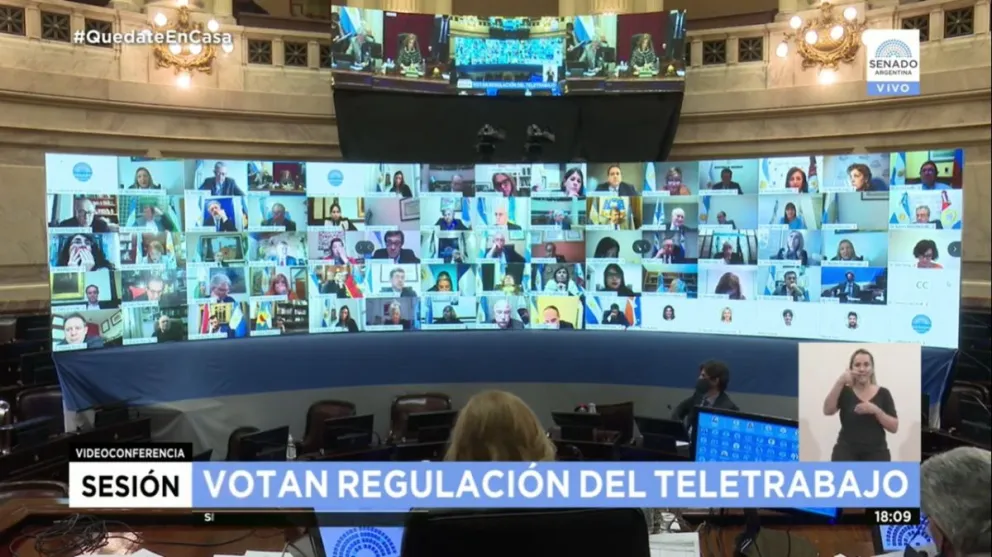 Aguiar destacó el voto negativo de Weretilneck por el teletrabajo