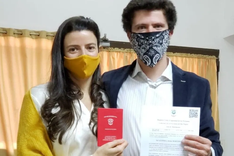 En Bariloche, se celebró el primer casamiento en pandemia