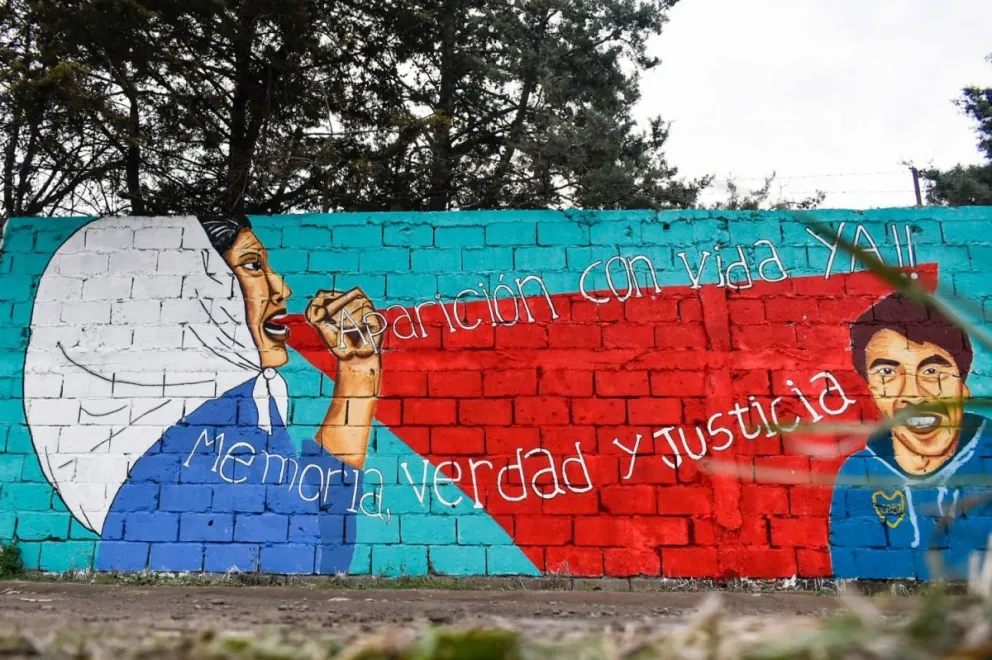 Realizaron un mural de Facundo Astudillo en Patagones