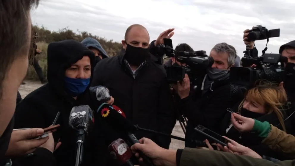 La mamá de Facundo reconoció una zapatilla, cerca del hallazgo