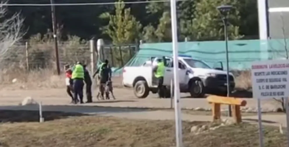 Entre cinco polícias detuvieron a una mujer por pasear a su perro
