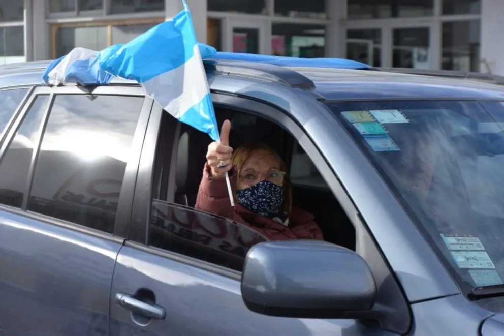 Caravanazo en Viedma en contra de las medidas del gobierno central