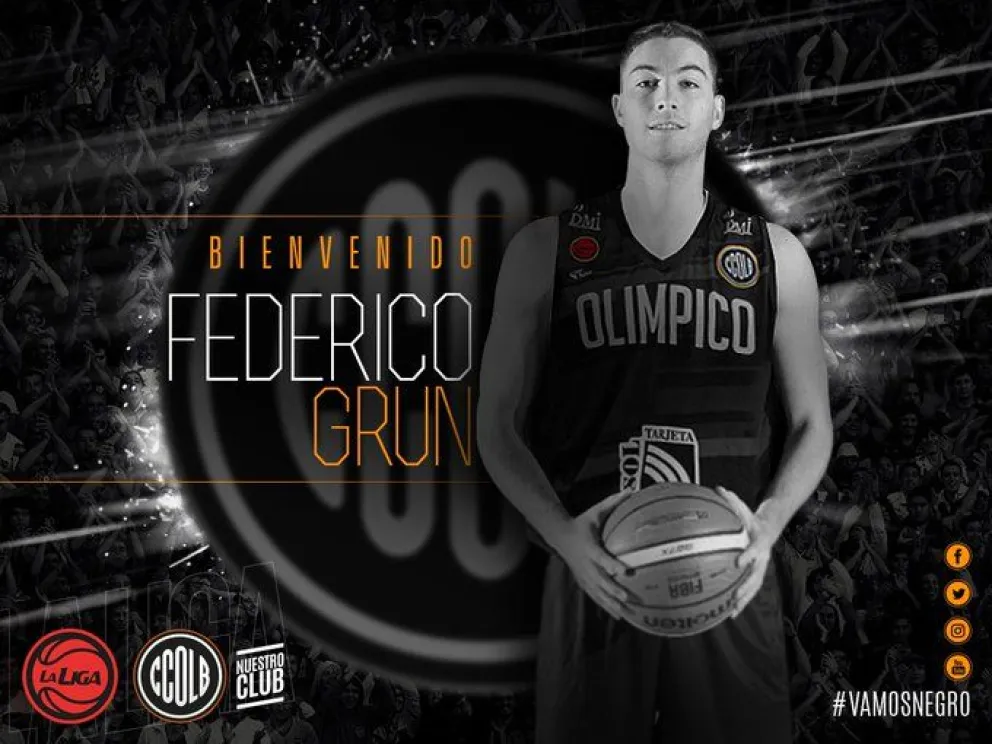 Grun firmó con Olímpico por dos temporadas