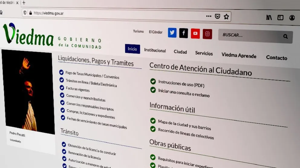 Hacienda de Viedma minimizó los movimientos para trámites