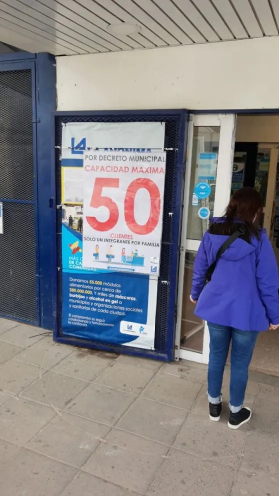 Activaron el protocolo de desinfección en La Anónima