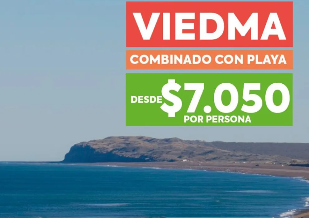 Empresa de Turismo de Bahía ofrece un paquete para Viedma