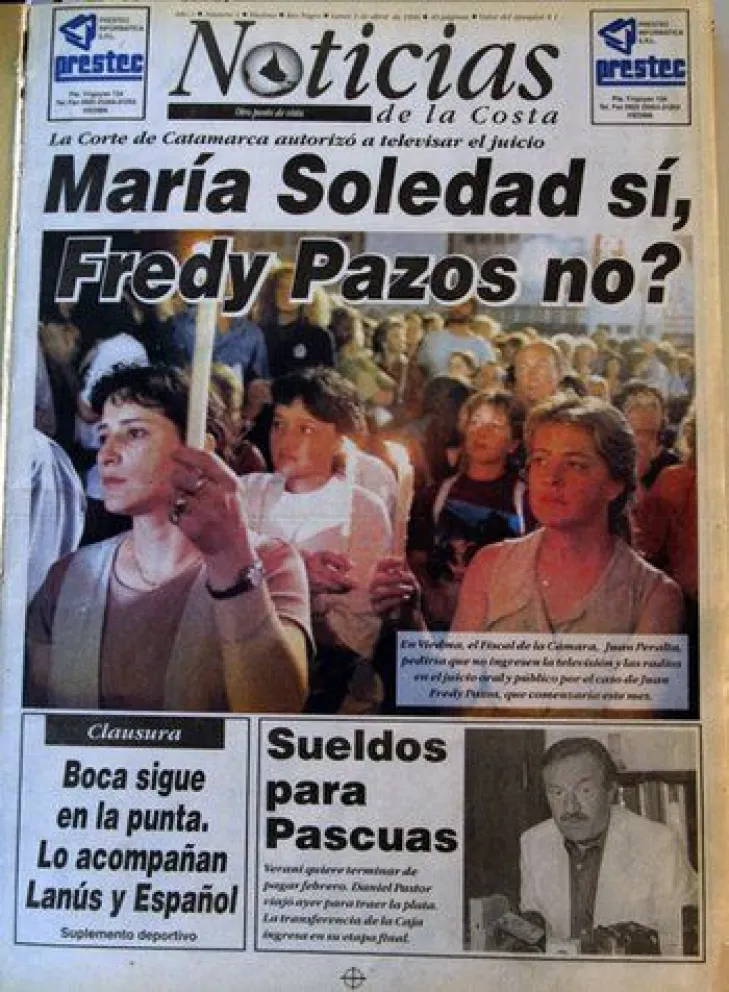 El aniversario del femicidio de María Soledad y el recuerdo de la primera tapa de Noticias