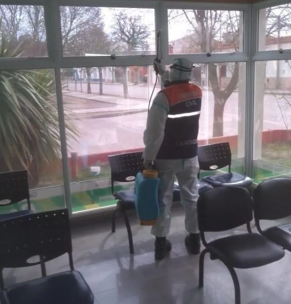 Se llevaron a cabo tareas de desinfección en Villalonga