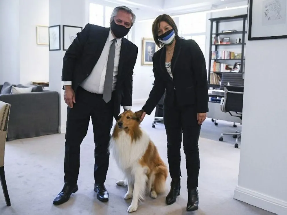 La gobernadora Carreras se reunió con el Presidente en Olivos