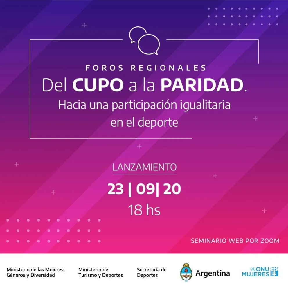 Lanzamiento de los Foros Regionales “Del cupo a la paridad”