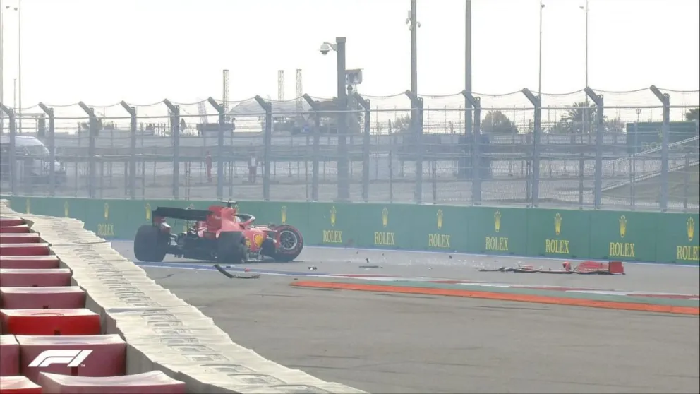 F1: duro accidente de Vettel en el Gran Premio de Rusia