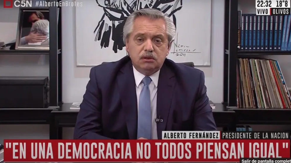 El presidente Fernández atacó a Macri: "Debe tener un problema de amnesia"