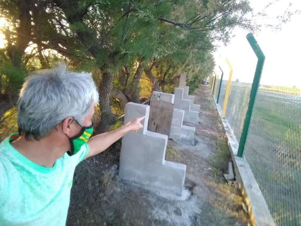 Las tribunas de la cancha de Deportivo Boulevard van tomando forma