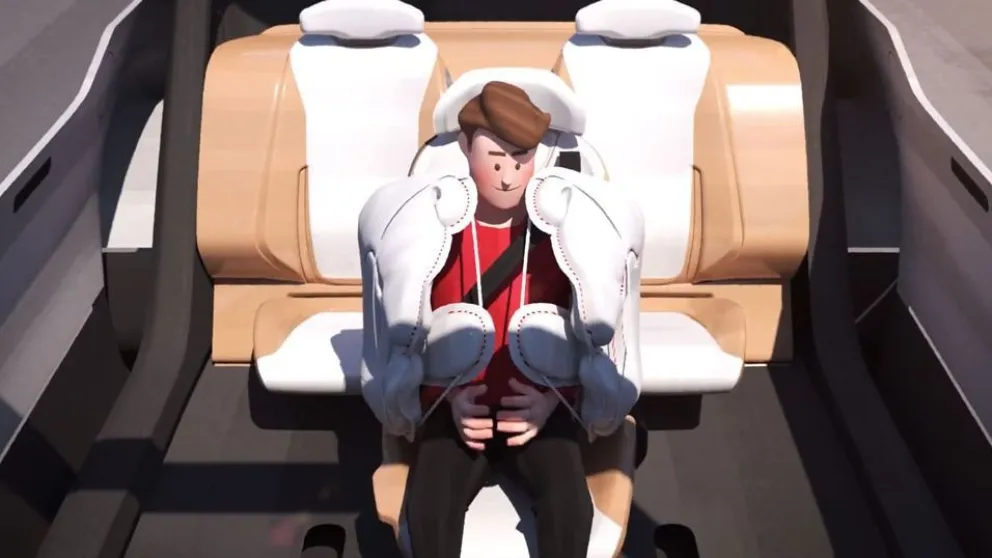 Autos del futuro: desarrollan un airbag que "abraza" a los ocupantes