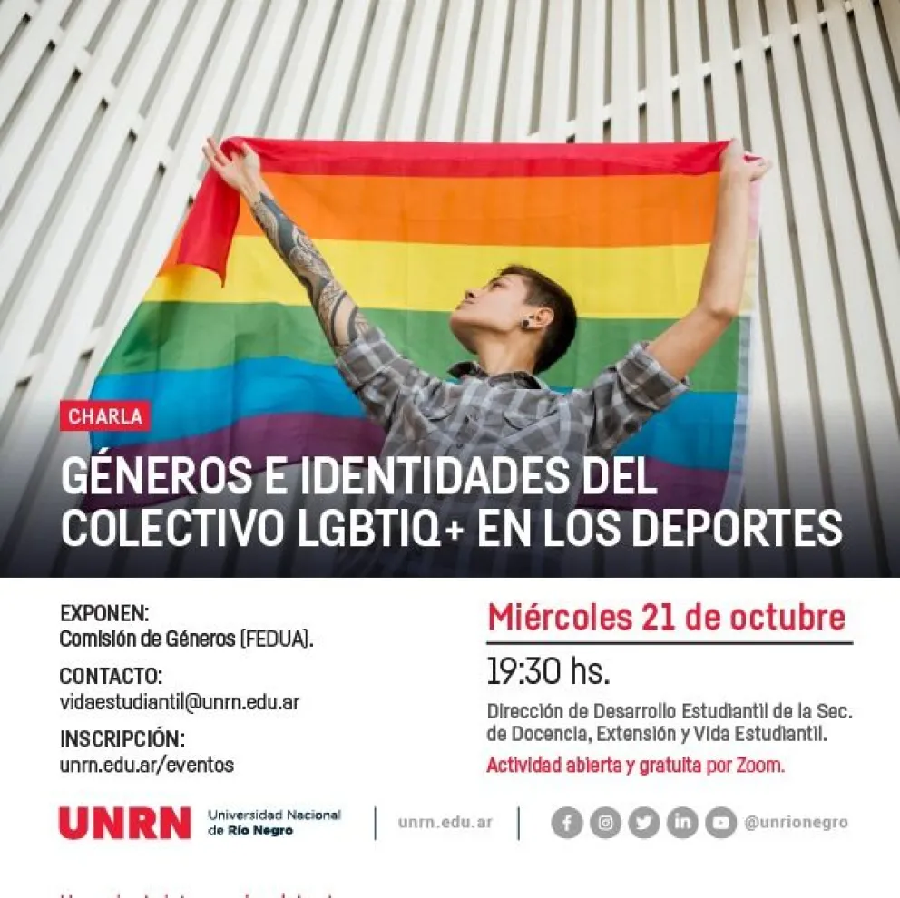 Charla N° 6: Géneros e Identidades del colectivo LGBTIQ+ en los Deportes