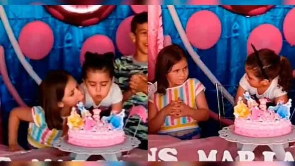 Le sopló la vela a la hermana y se “pudrió” el cumpleaños