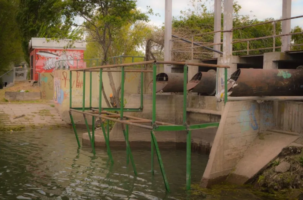 Se construyen los canastos que evitarán que residuos lleguen al río en días de lluvia