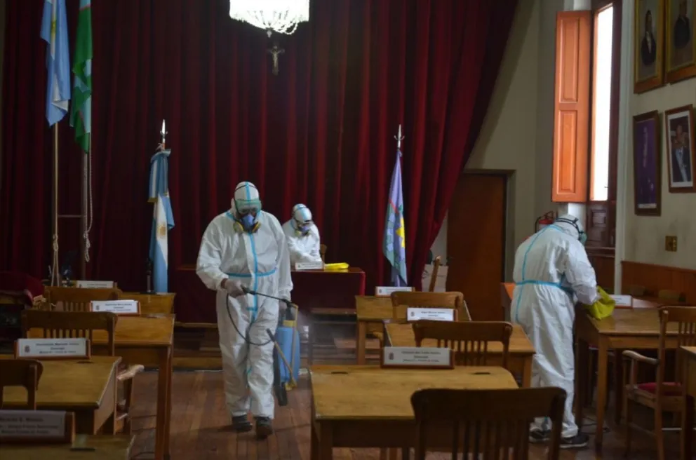 Tras los casos de COVID, desinfectaron el Concejo Deliberante