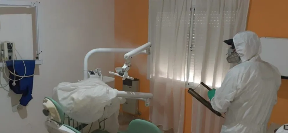 Contagios y desinfección en locales de Villalonga