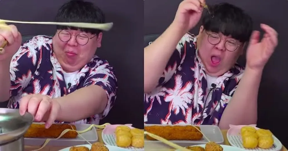 Youtuber quiso hacer una fondue de queso y terminó en un blooper