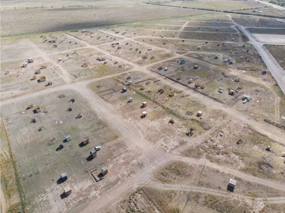 Así se ven las tomas en rutas 1 y 3 desde el aire