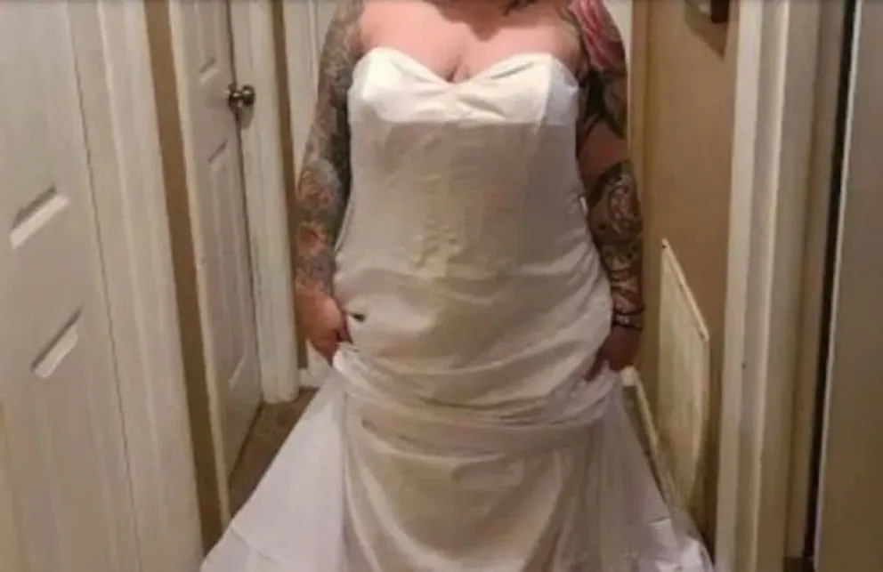 Se quejó porque le mandaron "mal" su vestido de novia: estaba al revés