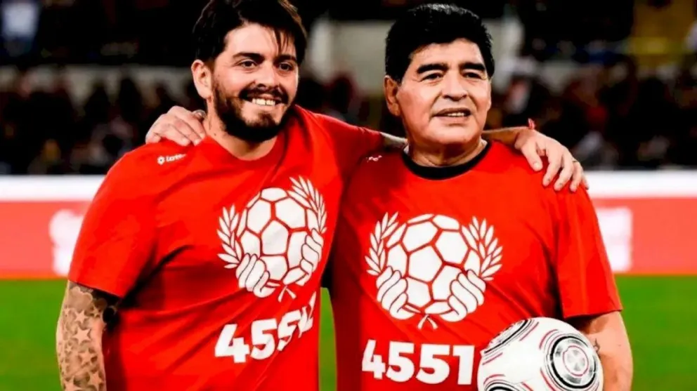 Internaron en Nápoles a Diego Maradona Junior por Covid-19
