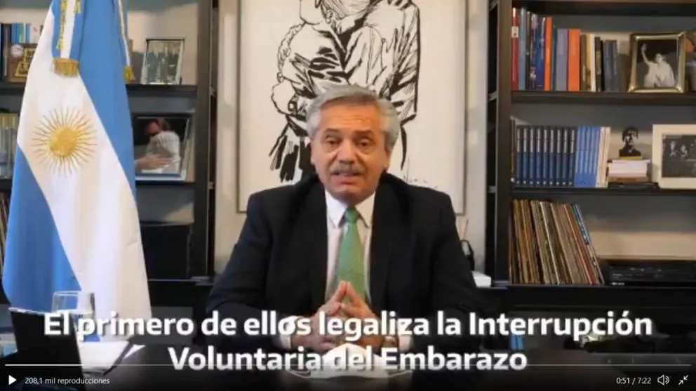 Fernández anunció el envío del proyecto de legalización del aborto al Congreso